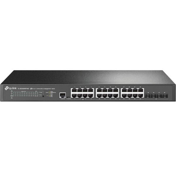 TP-LINK JetStream 24 Port 2.5GBASE T and 4 Port 10GE SFP+ L2+ Managed Switch with 16 Port PoE+ & 8 Port PoE++