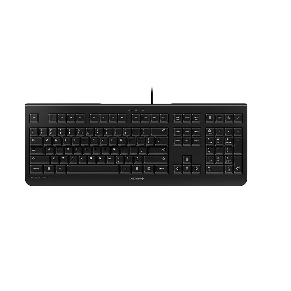 qgjKKBCAXEyAT1faBY_OWg.r.jpg CHERRY KC 1000 Keyboard Corded QWERTY Black - Image 1