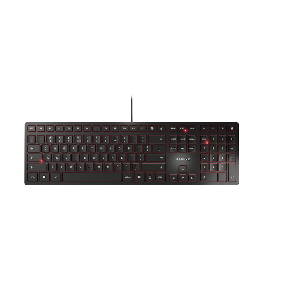 ra3SBbSKkUWjVz9_htjMQg.r.jpg CHERRY KC 6000 SLIM Keyboard Corded QWERTY Black - Image 1