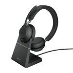 JABRA Evolve2 65 MS Stereo Headset With charging stand