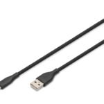 DIGITUS Silicone Charging cable USB A to Lightning 2m 12W Black