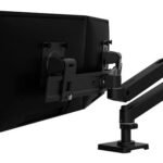 ERGOTRON LX Pro Desk Dual Direct Arm Two Monitor Mount Max. 27 inch screen Black