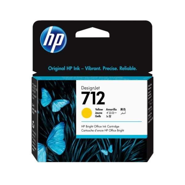 HP INC. HP 712 29ml Yellow Ink Cartridge