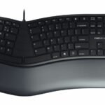 CHERRY KC 4500 ERGO Keyboard Corded AZERTY Black