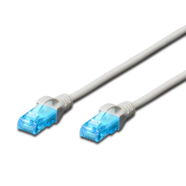 DIGITUS CAT 5e U UTP patch cord Cu PVC AWG 26/7 length 2 m Grey