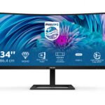 PHILIPS E Line 34 inch Curved UltraWide Quad HD VA LED Monitor 3440x1440 HAS / USB C