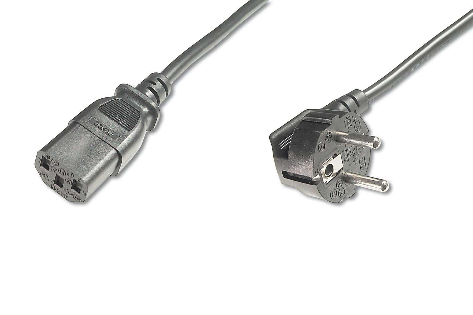 yvlbwiw2vUmHgc51omx-lg.r.jpg DIGITUS Power Cord CEE 7/7 (Typ F) 90ø angled C13 M/F 1.8m H05VV F3G 0.75qmm Black - Image 1
