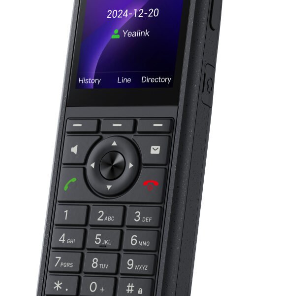 YEALINK AX86R WiFi Handset 2.4 inch TFT Color Screen Bluetooth Dual Band WiFi 6