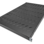 DIGITUS 1U fixed shelf for 1000 mm depth racks 44x482x700 mm adjust. 700 900 mm depth Black